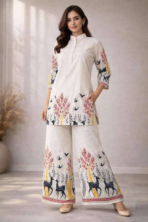 Valerius daman print coord set Ladies kurti manufacturers in Delhi